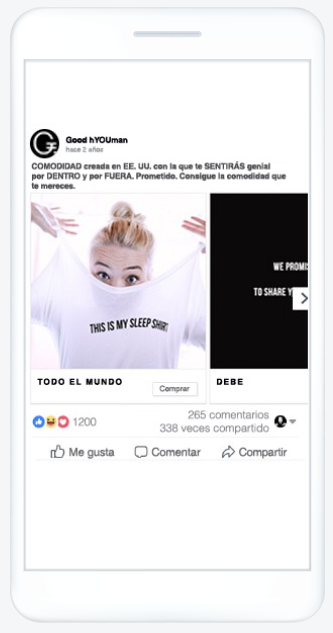 Anuncios de Facebook seuencia