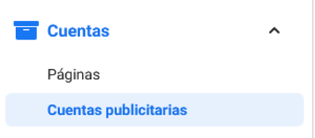 Cuentas publicitarias en Meta